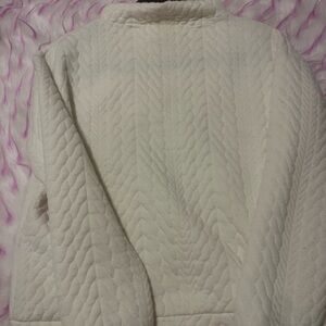 For The Republic Cream Cowl Neck Sweater